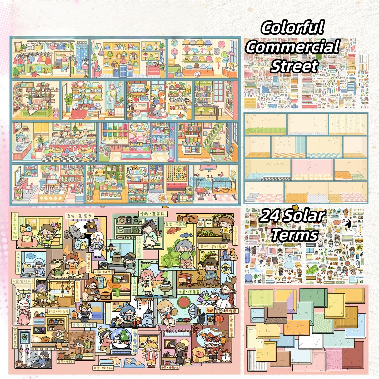 The Cubicle 3D Sticker | 2 Cute Miniature Scenes