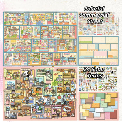 The Cubicle 3D Sticker | 2 Cute Miniature Scenes