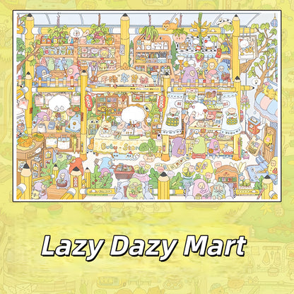 Unhasty Days 3D Sticker | 2 Cute Miniature Scenes