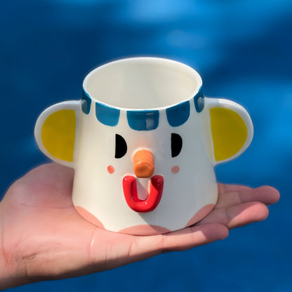 Hands-on-Hips Ceramic Teapot Water Pitcher
