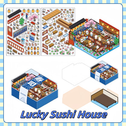 Fairytale Bazaar 3D Sticker | 4 Cute Miniature Scenes