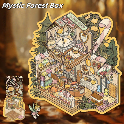 Mystic Hidden Chamber  3D Sticker | 2 Cute Miniature Scenes
