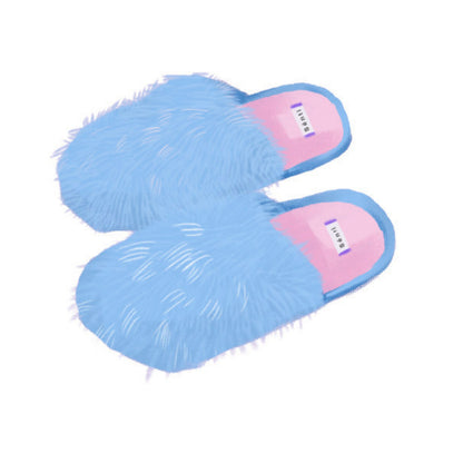 Long Pile Indoor Silent Non-Slip Slippers