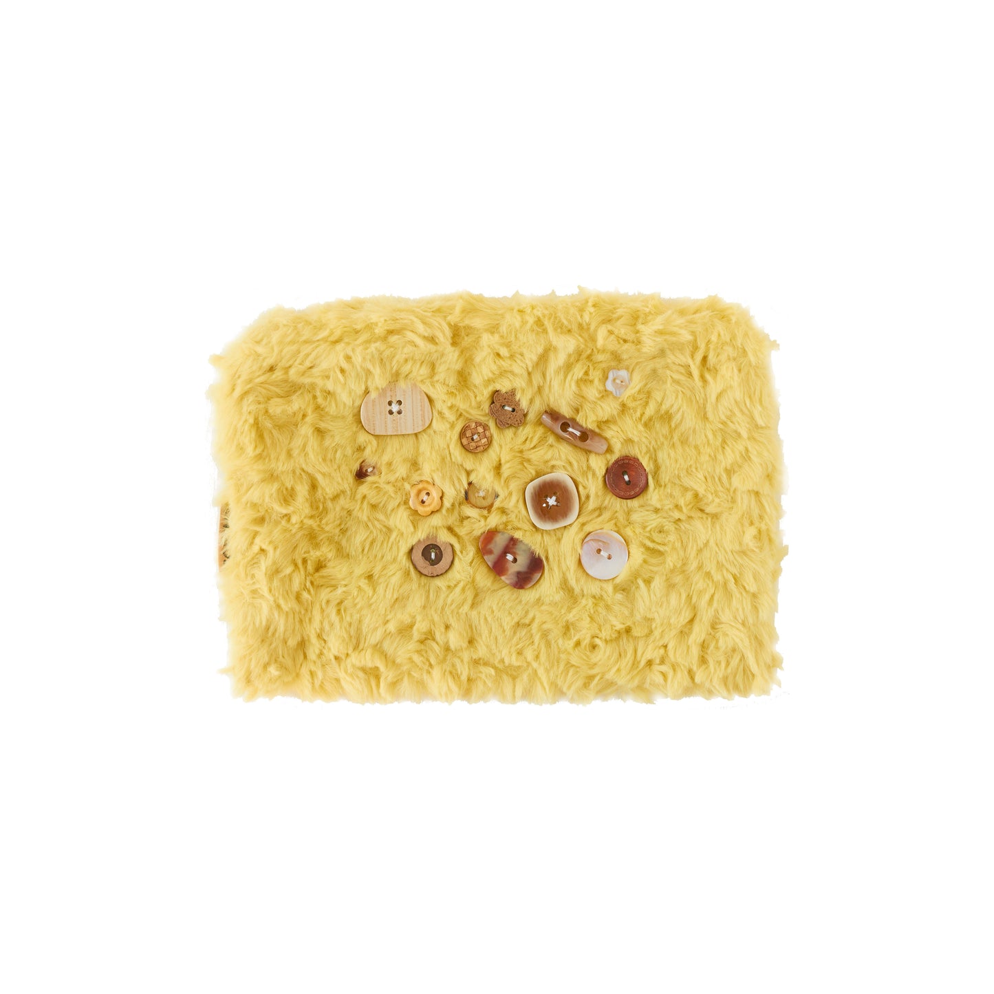 Button Collector Plush Tissue Box