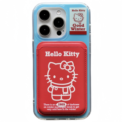 Kitten Magnetic Card Holder Acrylic Phone Case