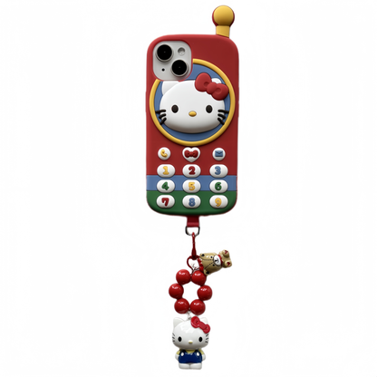 Cat Retro Brick Phone Silicone Phone Case