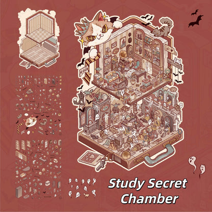 Study Secret Chamber 3D Sticker