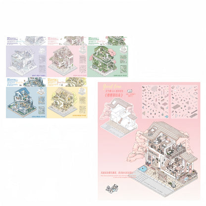 Sakura’s Home 3D Sticker | 6 Cute Miniature Scenes