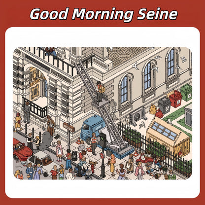 Two Sides of Paris 3D Sticker | 2 Cute Miniature Scenes