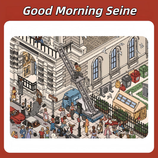 Two Sides of Paris 3D Sticker | 2 Cute Miniature Scenes