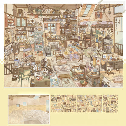 Cozy Corners 3D Sticker | 4 Cute Miniature Scenes