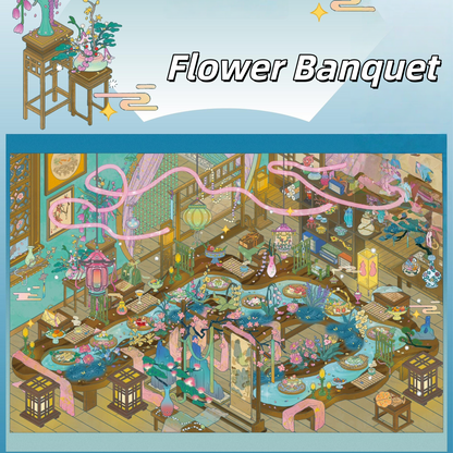 Festive Corners 3D Sticker | 4 Cute Miniature Scenes