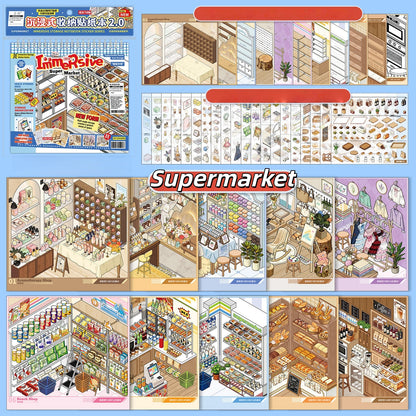 Immersive Shopping 3D Sticker Book