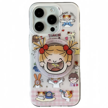 Coco Girl Magnetic Stand Acrylic Phone Case