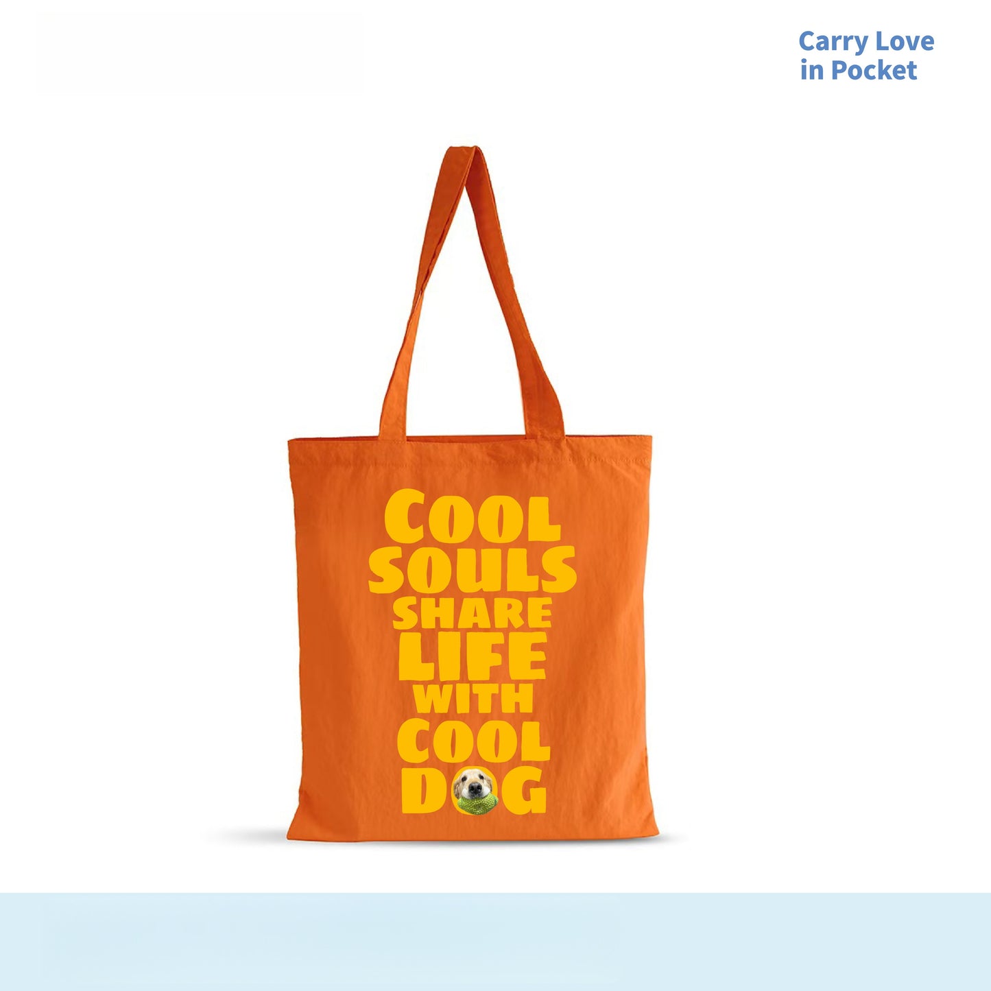 Custom Pet Photo Canvas Tote Bag