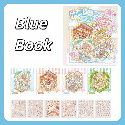 Cute World 3D Sticker Book