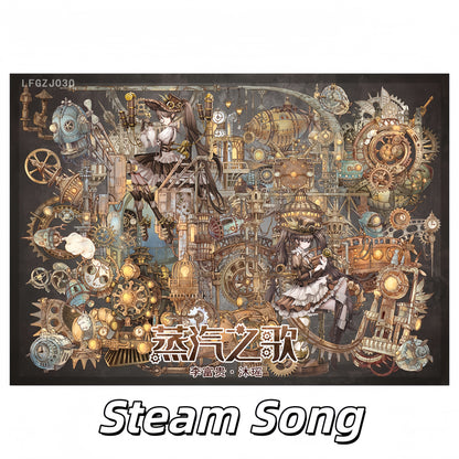 Empire of Steam 3D Sticker | 2 Cute Miniature Scenes