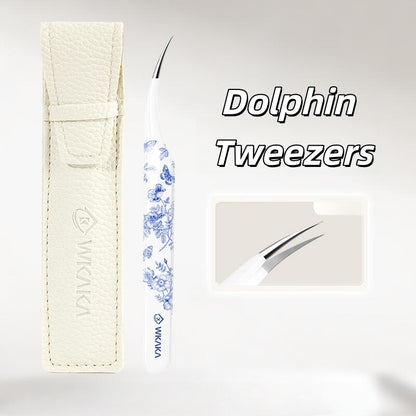 Blue Porcelain Professional Sticker Tweezers