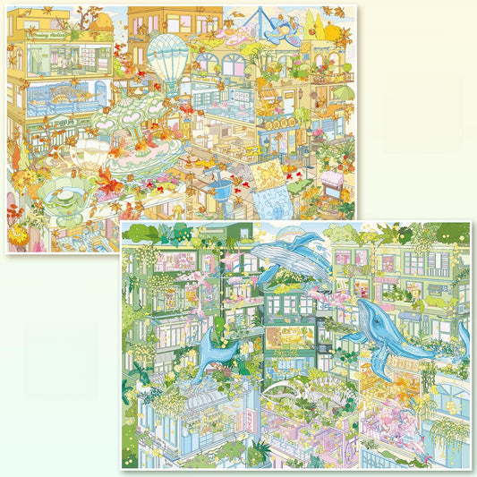 Ocean Dreams 3D Sticker | 2 Cute Miniature Scenes