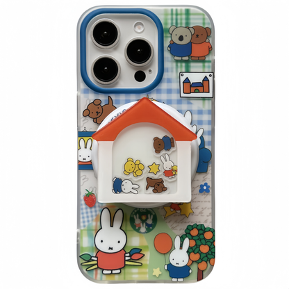 Miffy's Small House Magnetic Stand Acrylic Phone Case