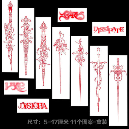 Rosethorn Ritual Temporary Tattoo