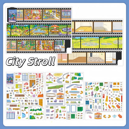 Puzzle Life 3D Sticker | 2 Cute Miniature Scenes