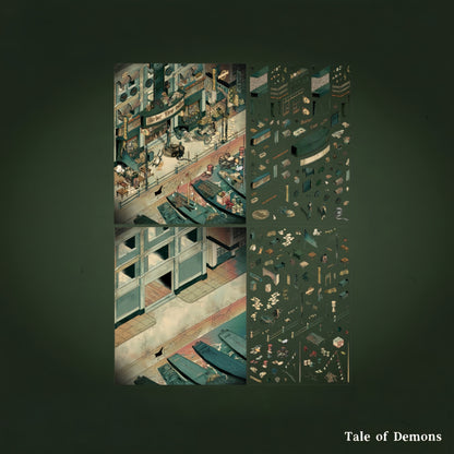 Tale of Demons 3D Sticker | 2 Cute Miniature Scenes