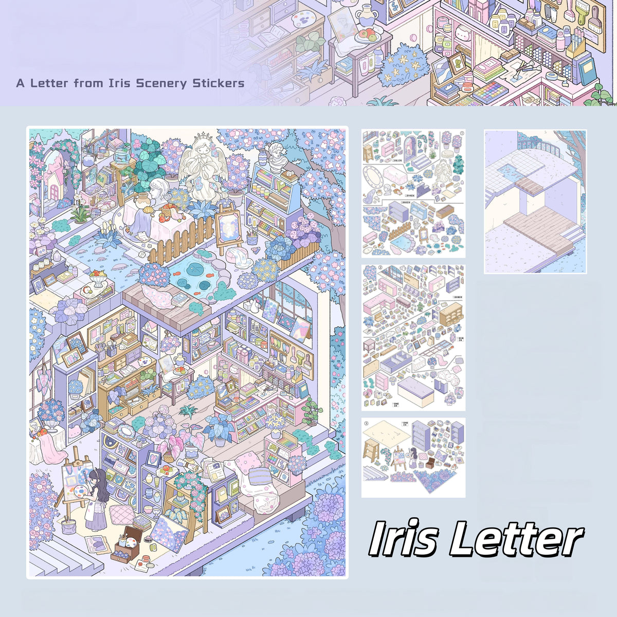 Warm Days 3D Sticker | 9 Cute Miniature Scenes