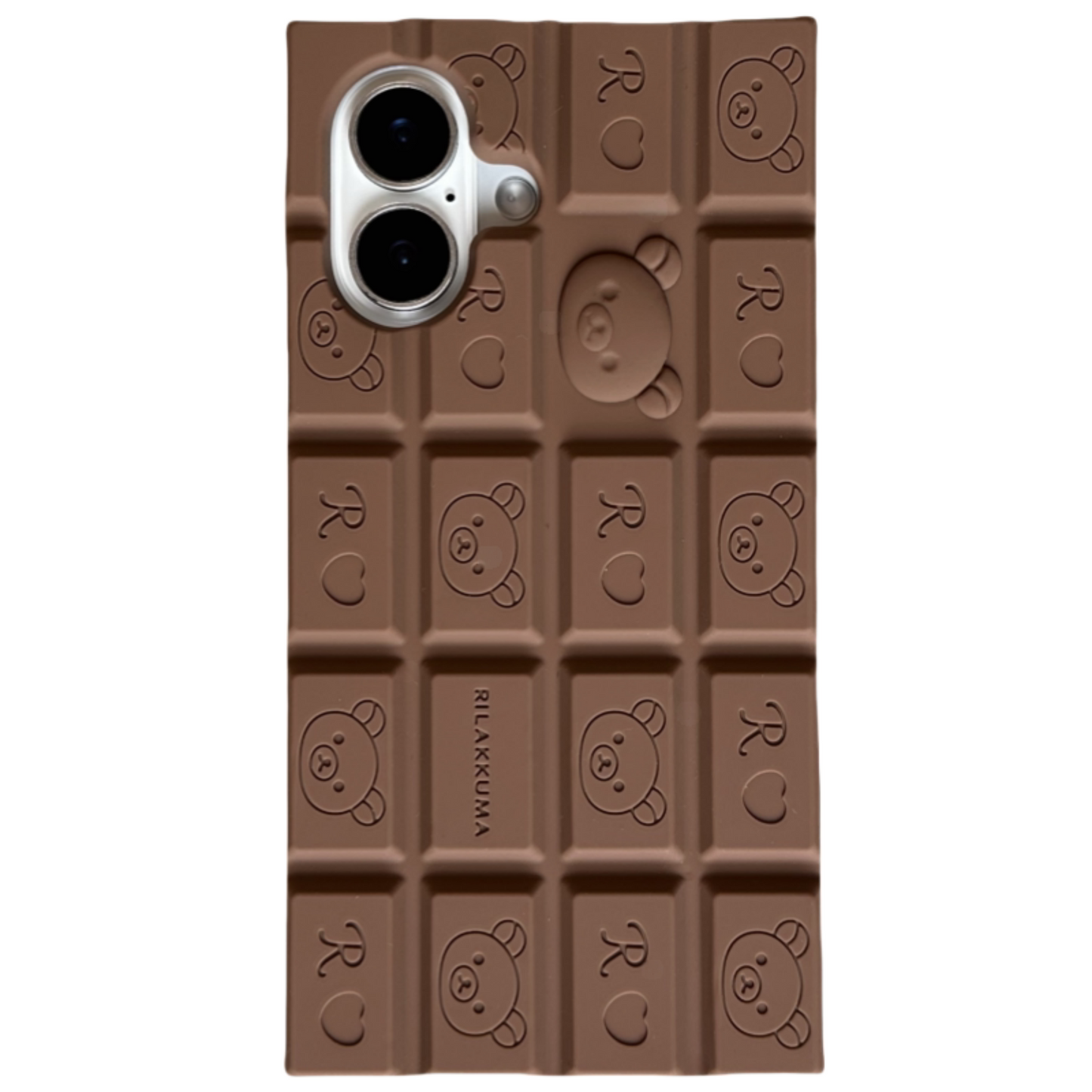 Little Bear 3D Chocolate Silicone Phone Case