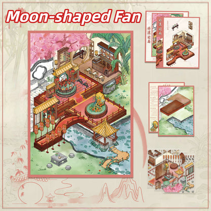 Intangible Cultural Heritage 3D Sticker | 4 Cute Miniature Scenes