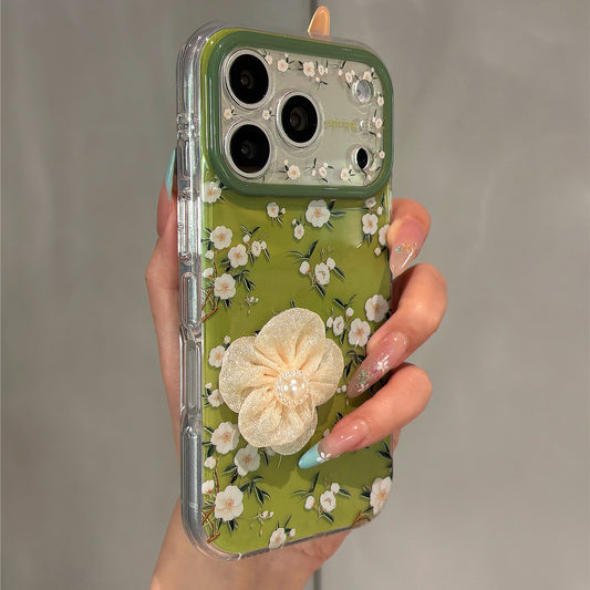 Delicate Fresh Camellia Acrylic Phone Case