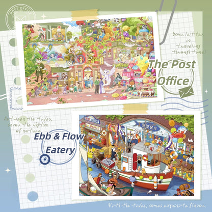 The Stamp & The Spoon 3D Sticker | 2 Cute Miniature Scenes