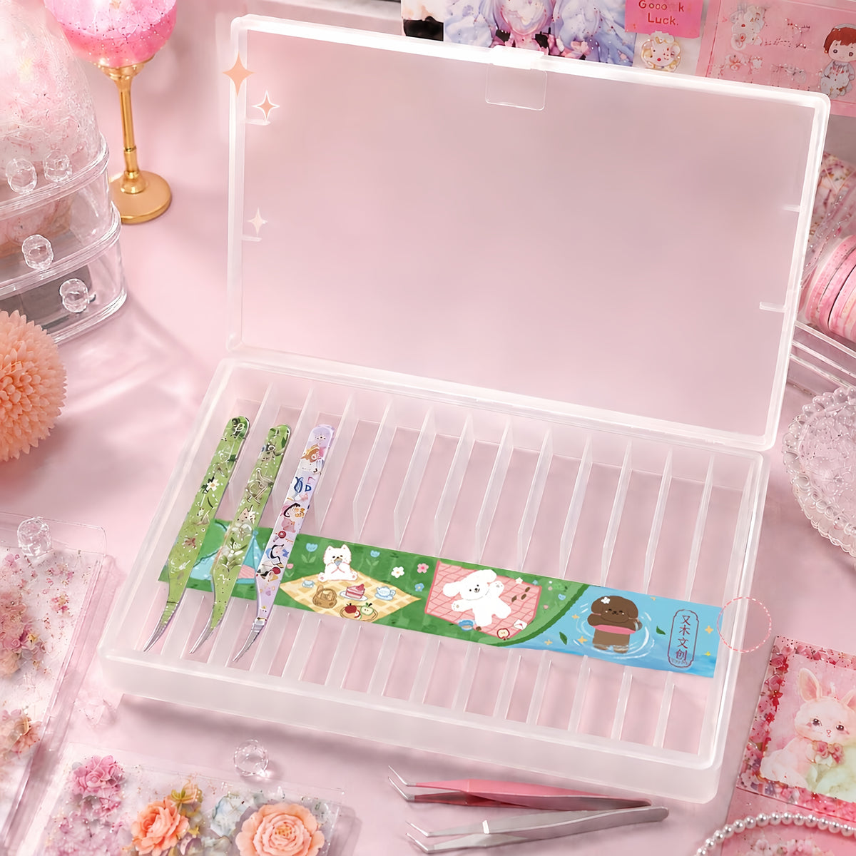 Tweezers Magnetic Storage Box