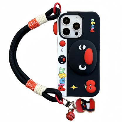 Pingu Penguin Stand Silicone Phone Case