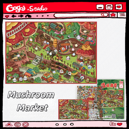 An Odyssey of Whimsy 3D Sticker | 6 Cute Miniature Scenes