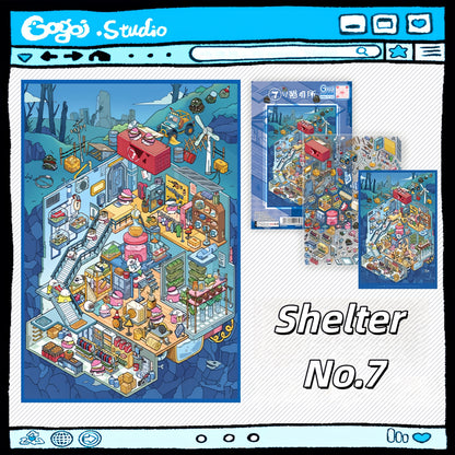 An Odyssey of Whimsy 3D Sticker | 6 Cute Miniature Scenes