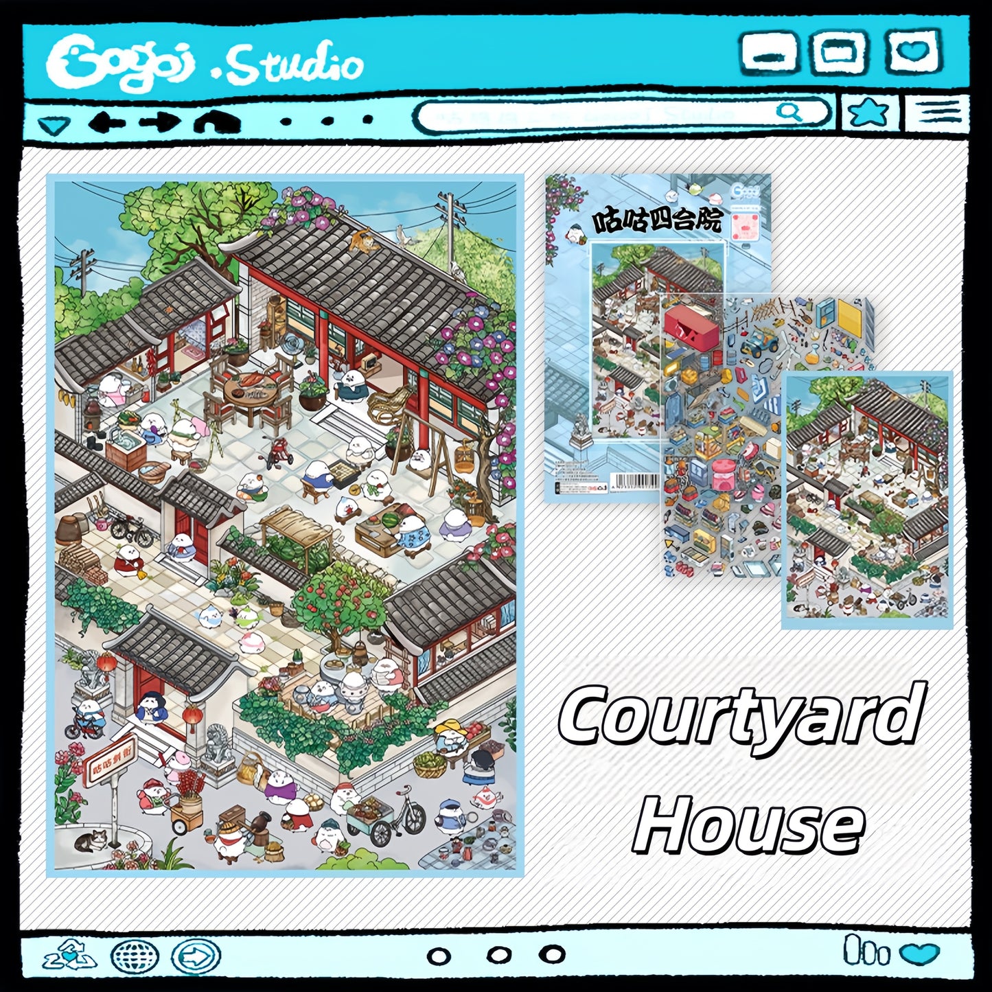 An Odyssey of Whimsy 3D Sticker | 5 Cute Miniature Scenes