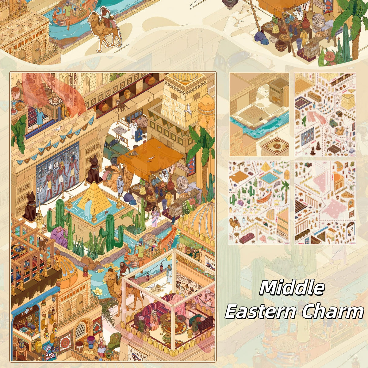 Middle Eastern Charm 3D Sticker