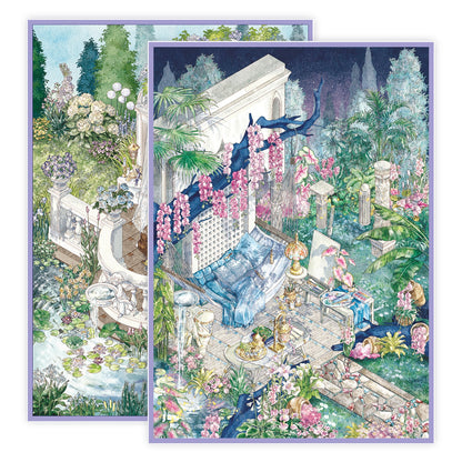 Fragrant Paths 3D Sticker | 2 Cute Miniature Scenes