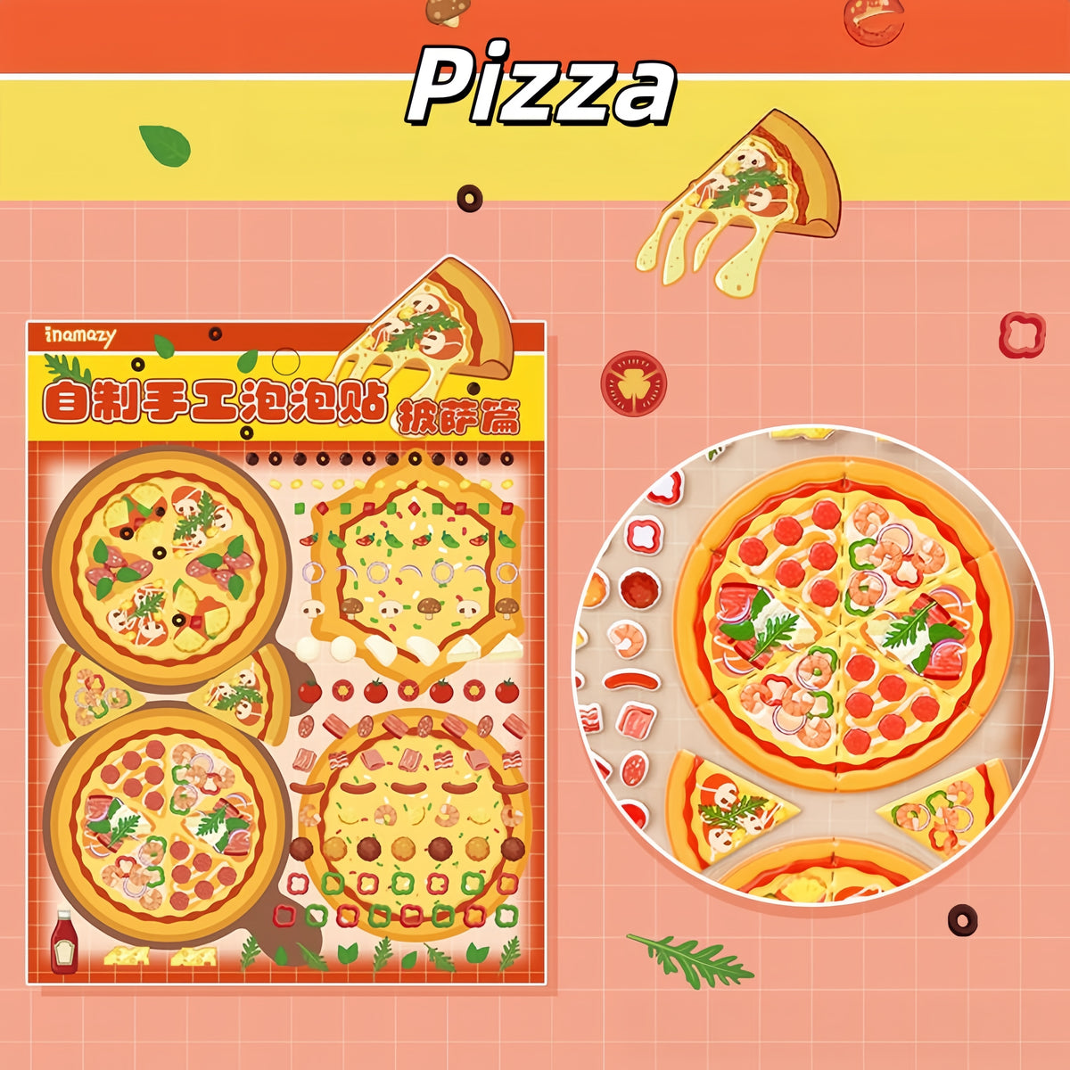 Snack Collection 3D Sticker | 4 Cute Miniature Scenes