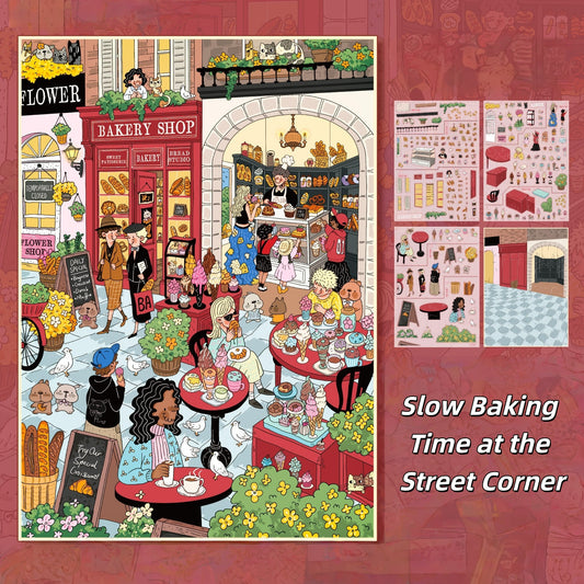 Slow Baking Time at the Street Corner 3D Sticker