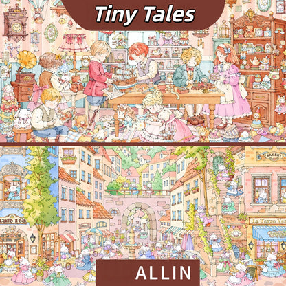 Tiny Tales 3D Sticker | 2 Cute Miniature Scenes
