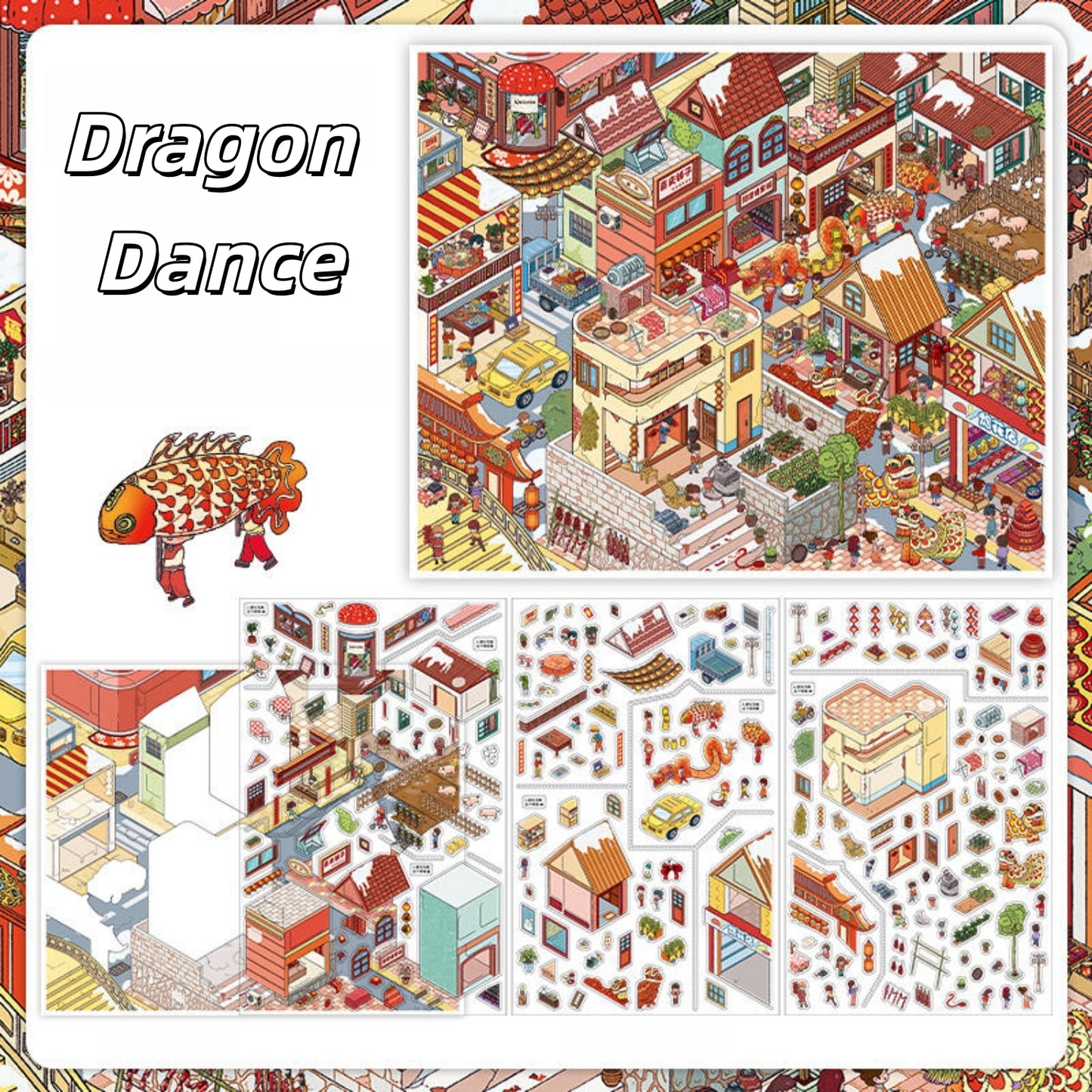 Dragon Dance 3D Sticker