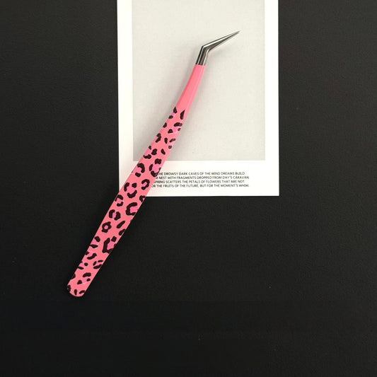 Lip & Leopard patterns Professional Sticker Tweezers