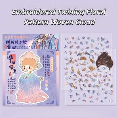 Chinese Costume Restoration 3D Sticker | 4 Cute Miniature Scenes