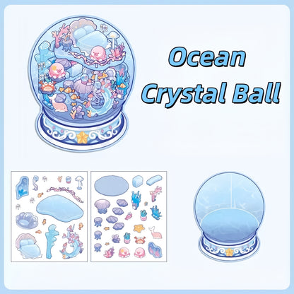 Whimsical House 3D Sticker | 4 Cute Miniature Scenes