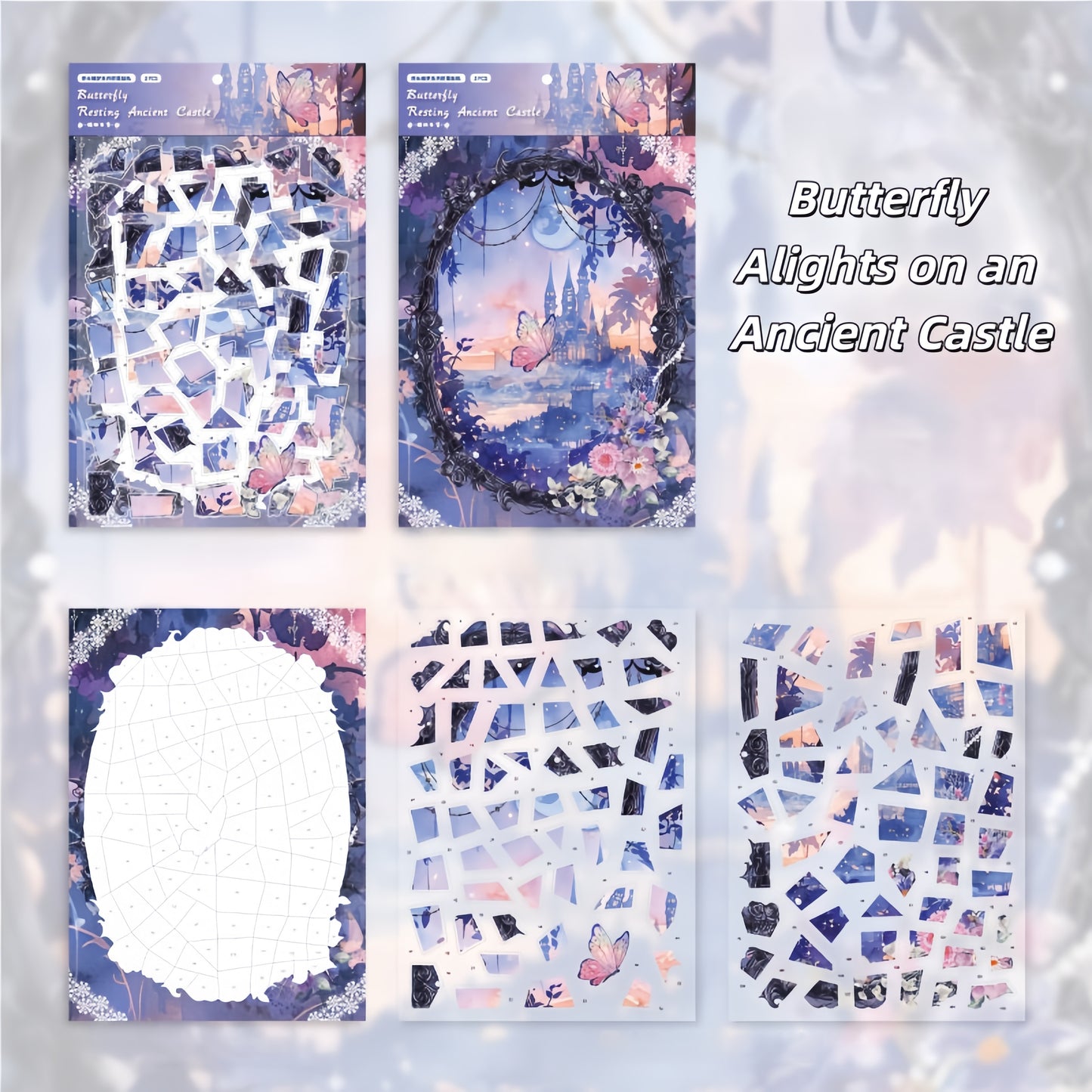 A Butterfly's Dream 3D Sticker | 3 Cute Miniature Scenes