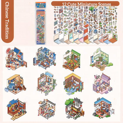 Simulation Management 3D Sticker Material Book