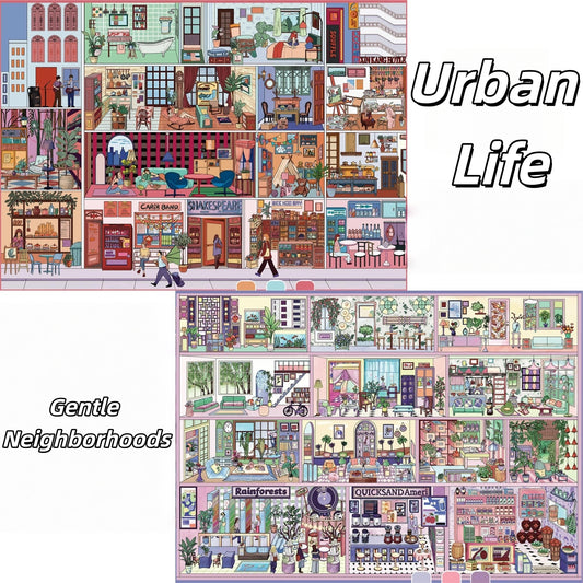 Paperfairy Tale 3D Sticker | 2 Cute Miniature Scenes