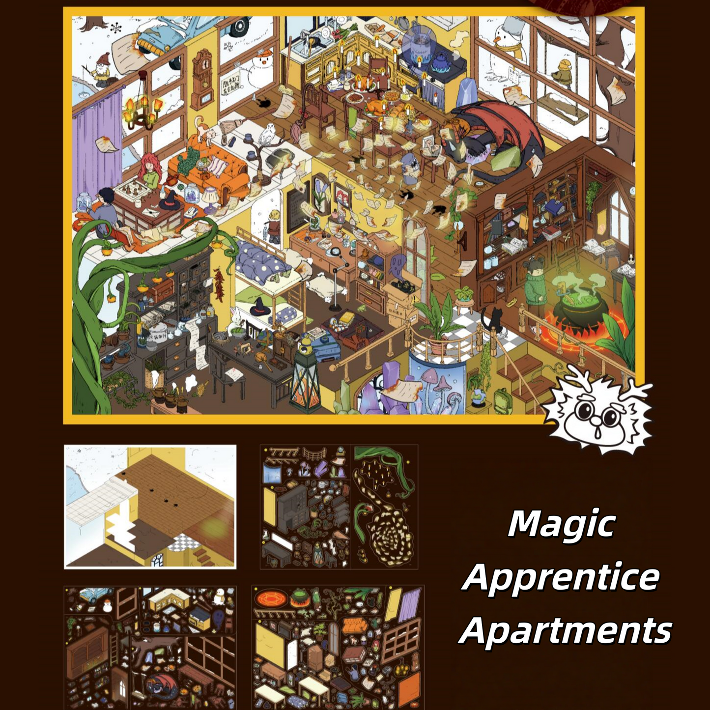 Floors of Fantasy 3D Sticker | 3 Cute Miniature Scenes